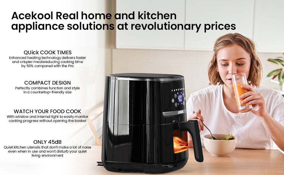 5 Quart Digital Display Air Fryer Toaster Oven