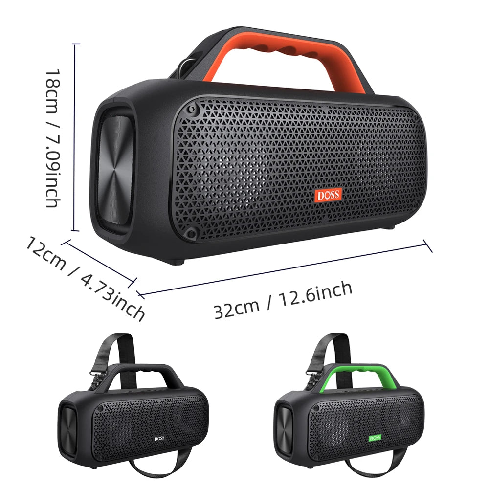 DOSS Outdoor Portable Waterproof Bluetooth Speaker