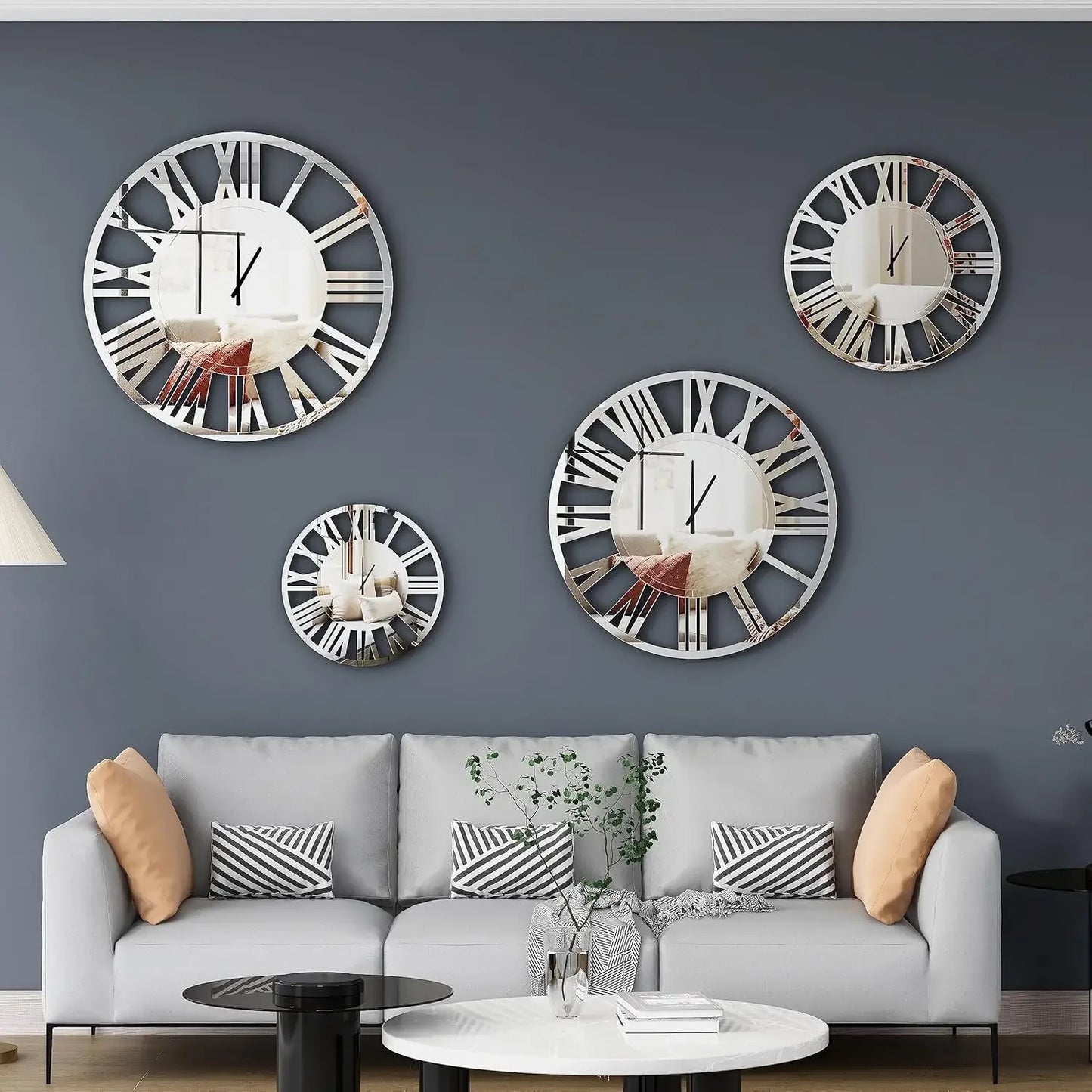 24" Large Decorative Wall Clock Decorative