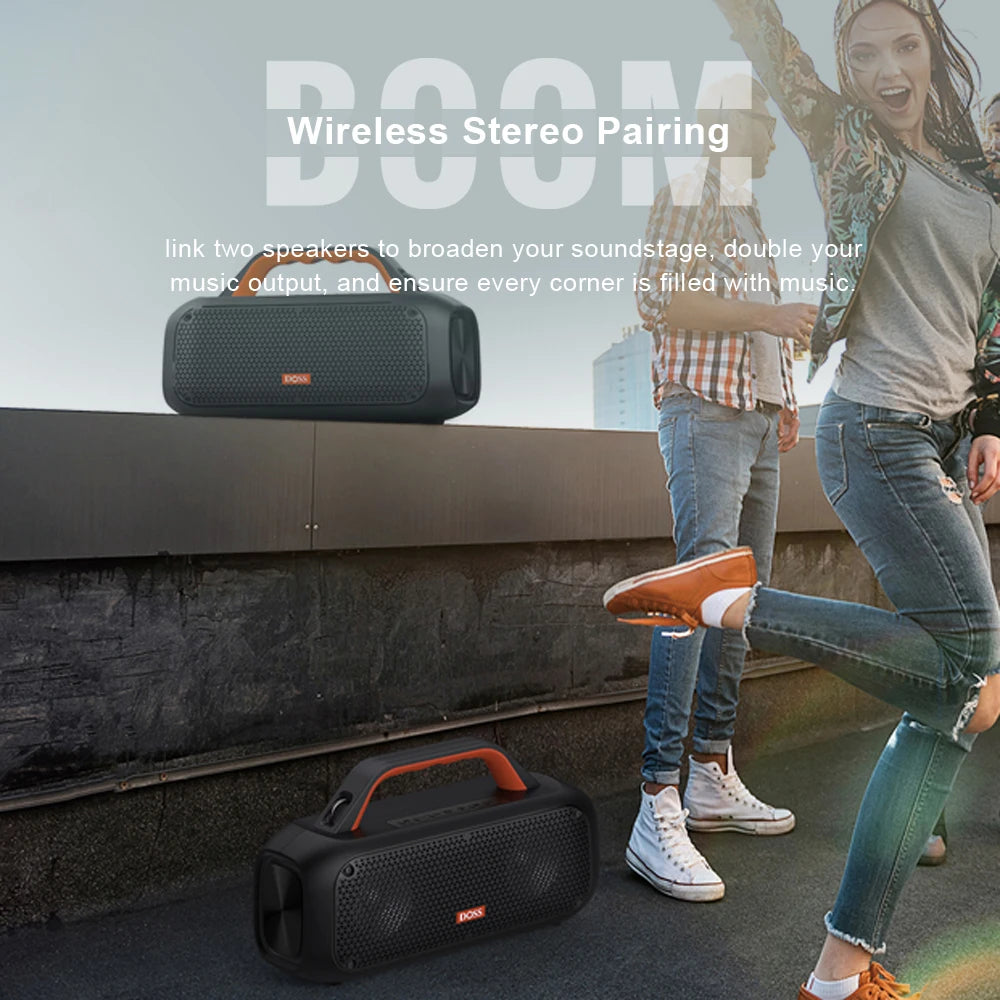 DOSS Outdoor Portable Waterproof Bluetooth Speaker