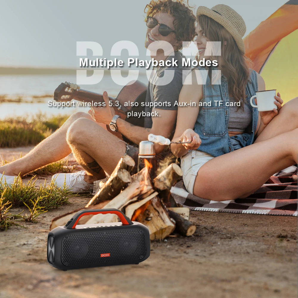 DOSS Outdoor Portable Waterproof Bluetooth Speaker