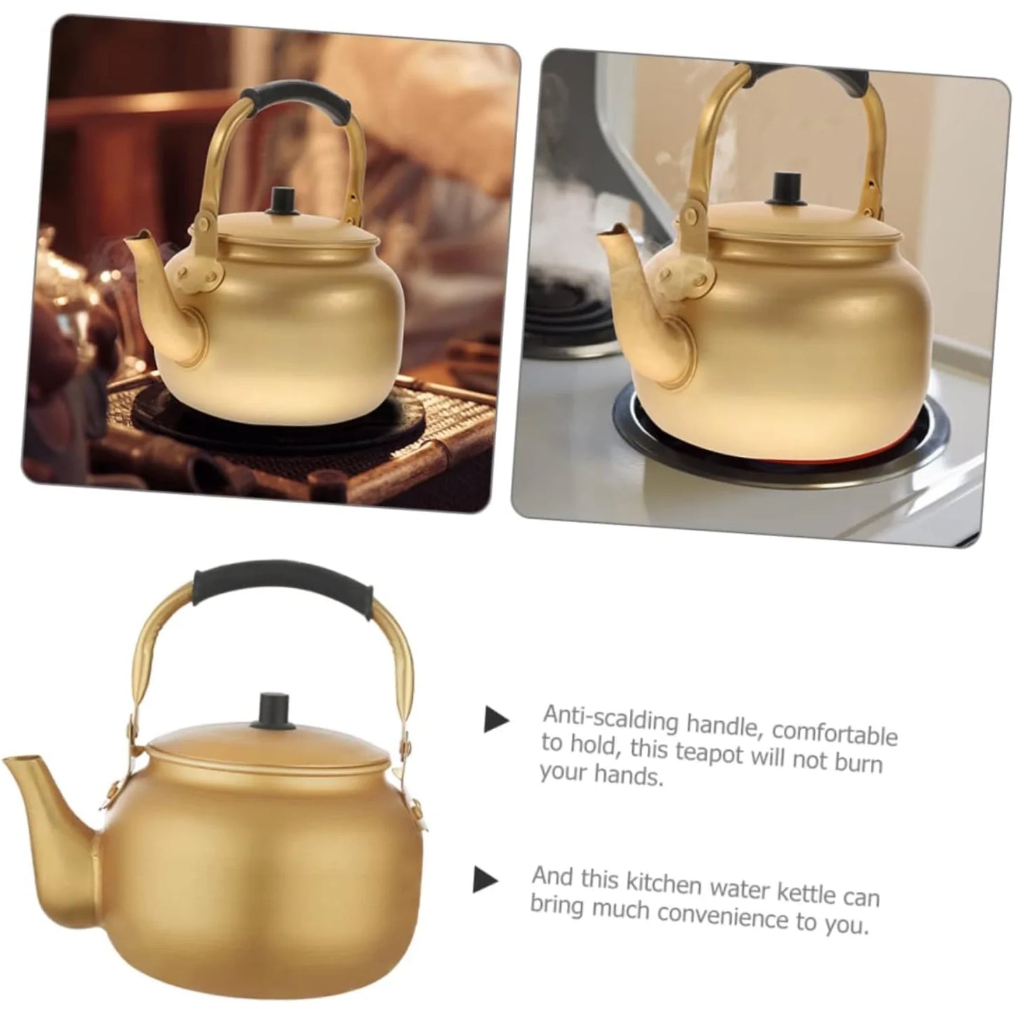 Vintage Aluminum Whistling Tea Kettle