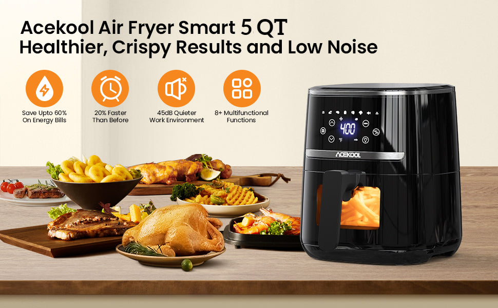 5 Quart Digital Display Air Fryer Toaster Oven