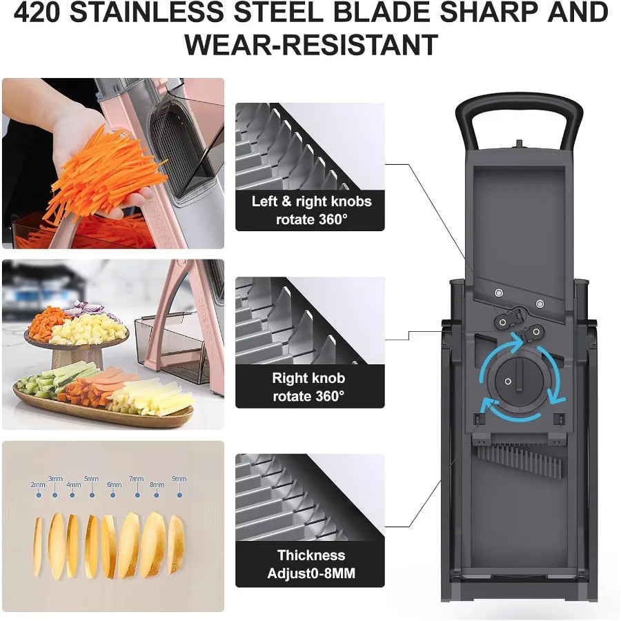 All-in-One Safe Mandoline Slicer