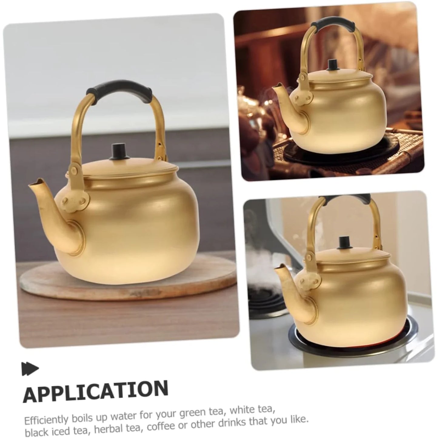 Vintage Aluminum Whistling Tea Kettle