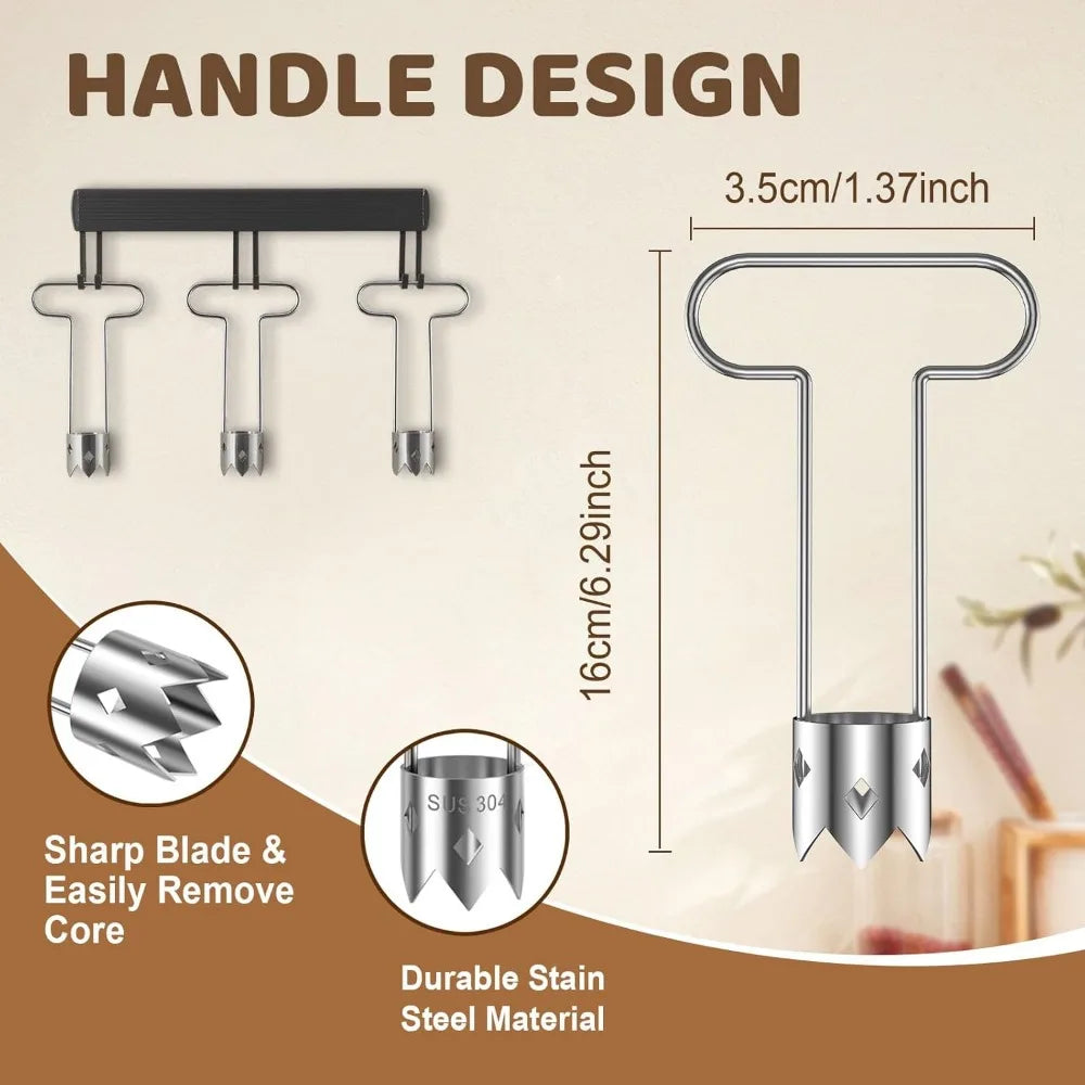 Stainless Steel Fruit & Vegetable Corer