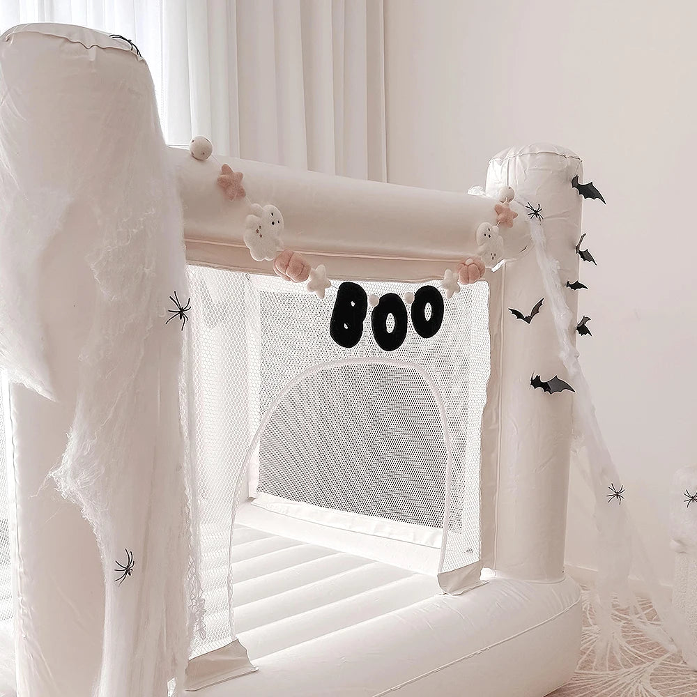 Children’s Mini City Bounce House with Built-In Air Pump