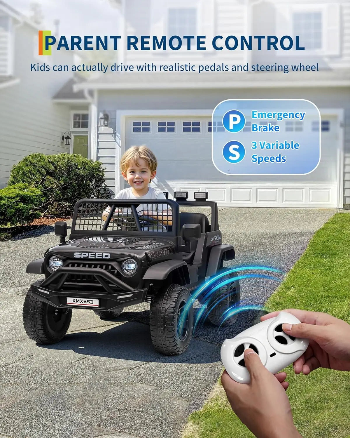 HiMISS Kids Ride-On Electric Car