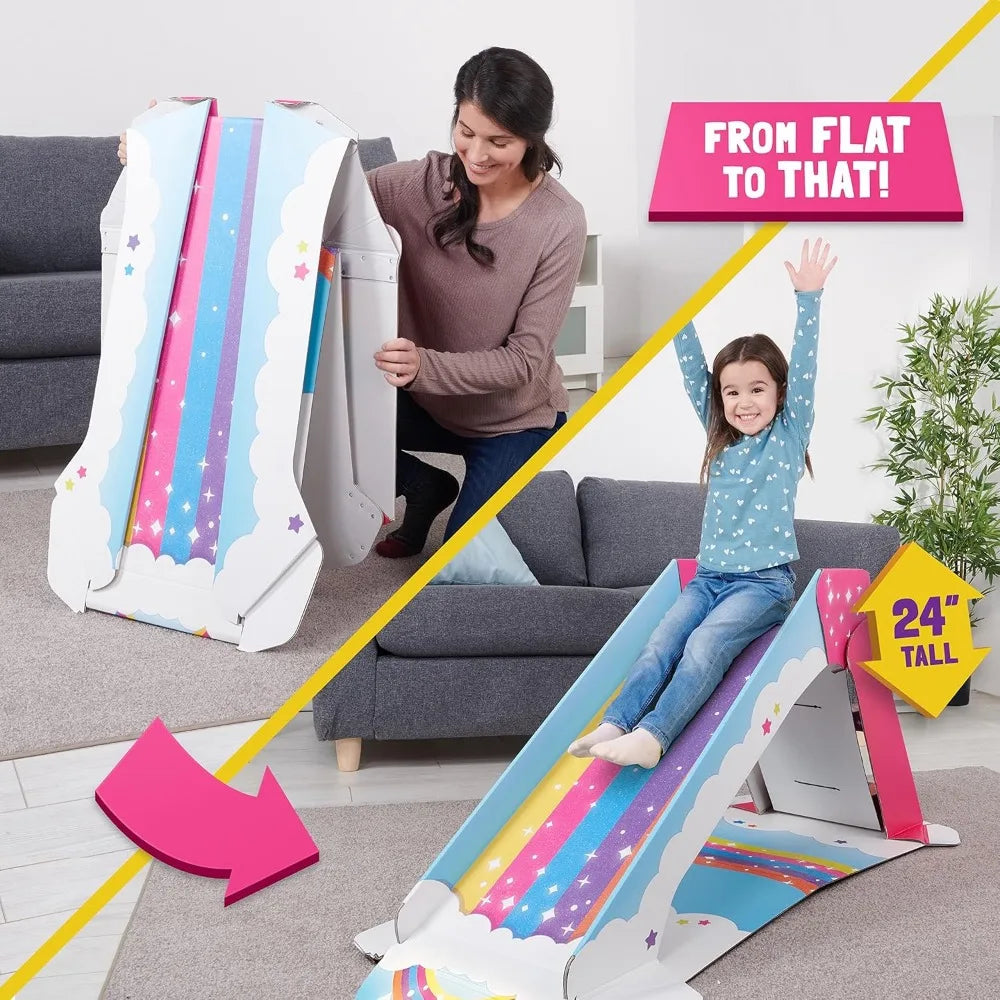 Kids Indoor Cardboard Slide