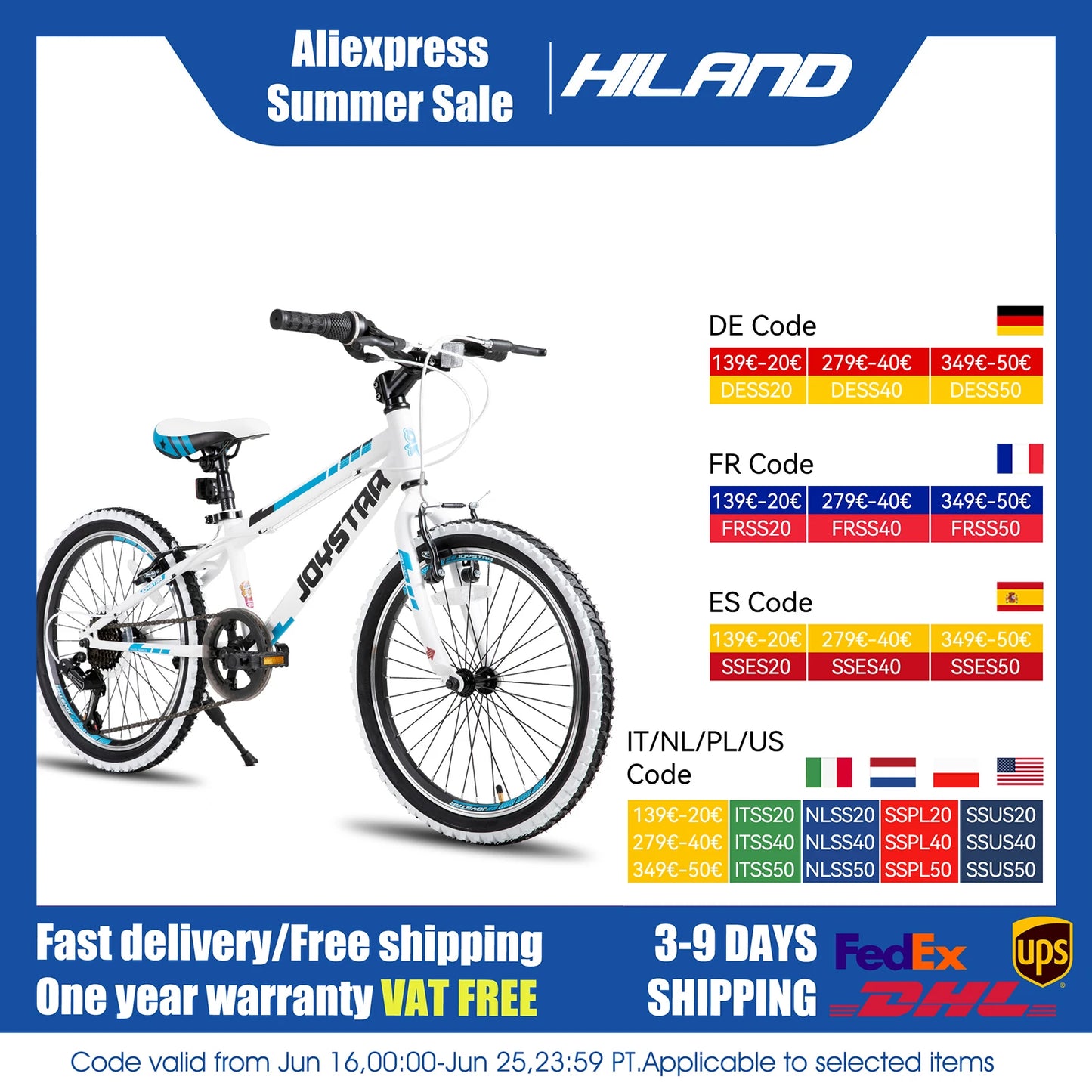 JOYSTAR 20-Inch Kids Mountain Bike