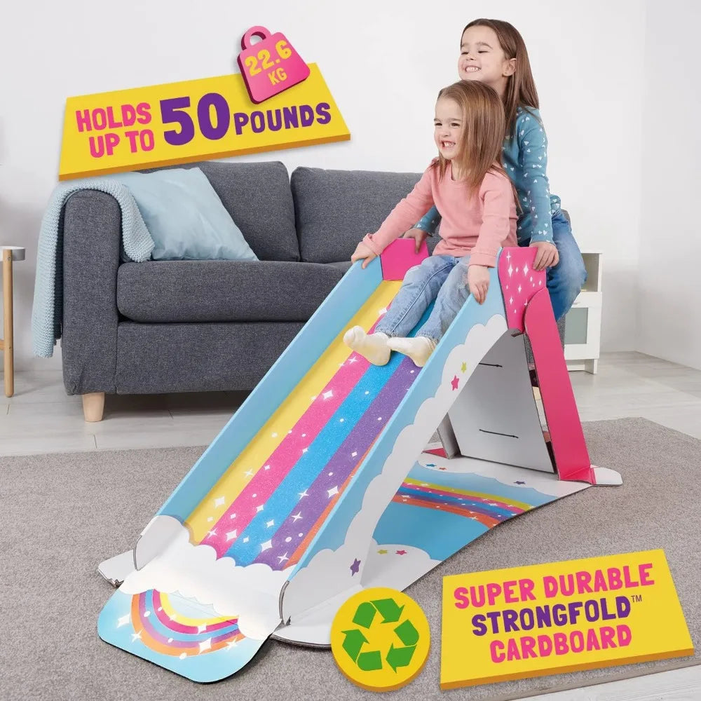 Kids Indoor Cardboard Slide