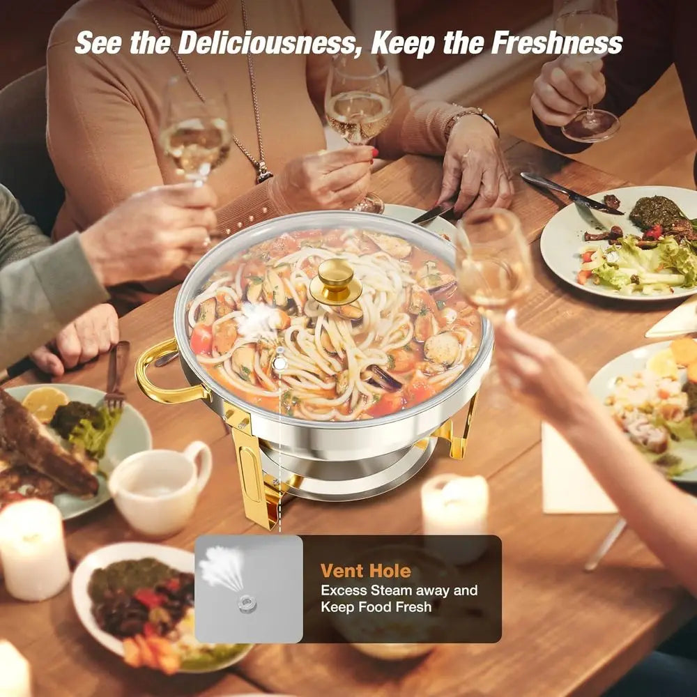 5-Qt Stainless Steel Buffet Chafing Dish