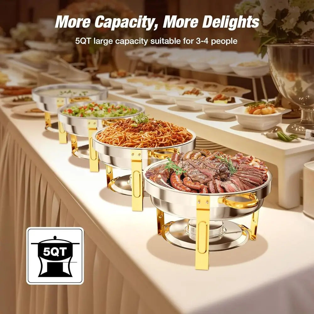 5-Qt Stainless Steel Buffet Chafing Dish