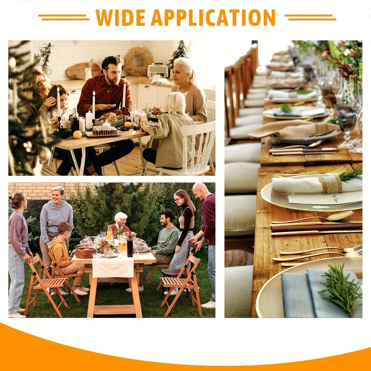 6-Pack 5-Qt Stainless Steel Round Chafing Dish Buffet Set