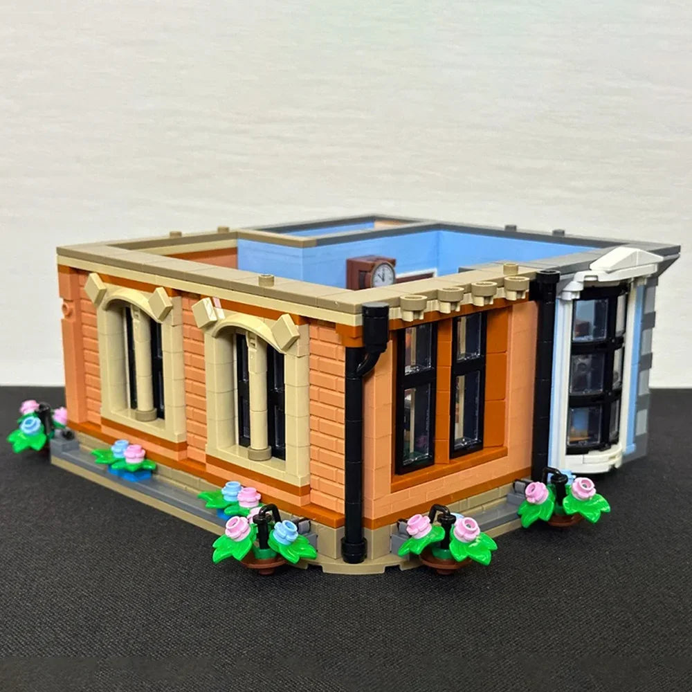 2025 Street View Tudor Corner Model Building Blocks 3266PCS Bricks 10350 Assembly Set Adorable Bedroom Toys For Room Decoration