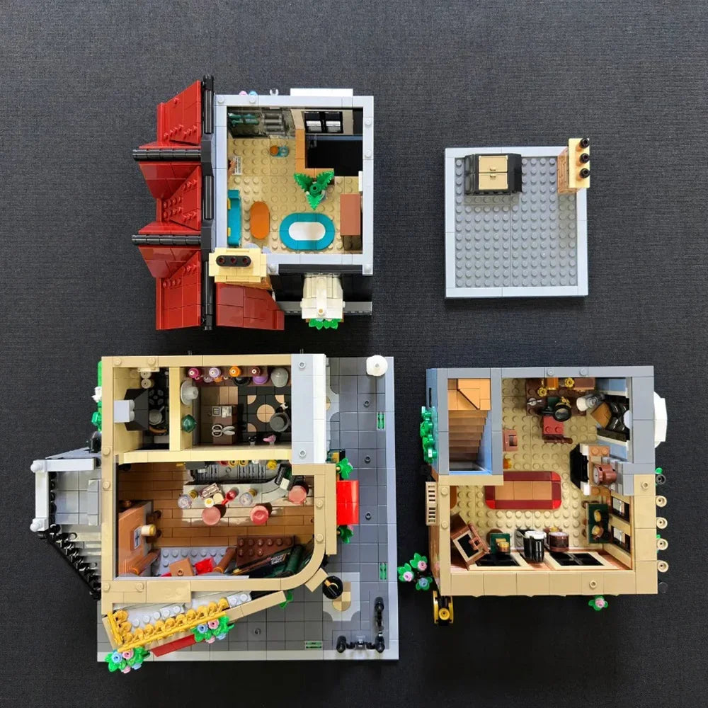 2025 Street View Tudor Corner Model Building Blocks 3266PCS Bricks 10350 Assembly Set Adorable Bedroom Toys For Room Decoration