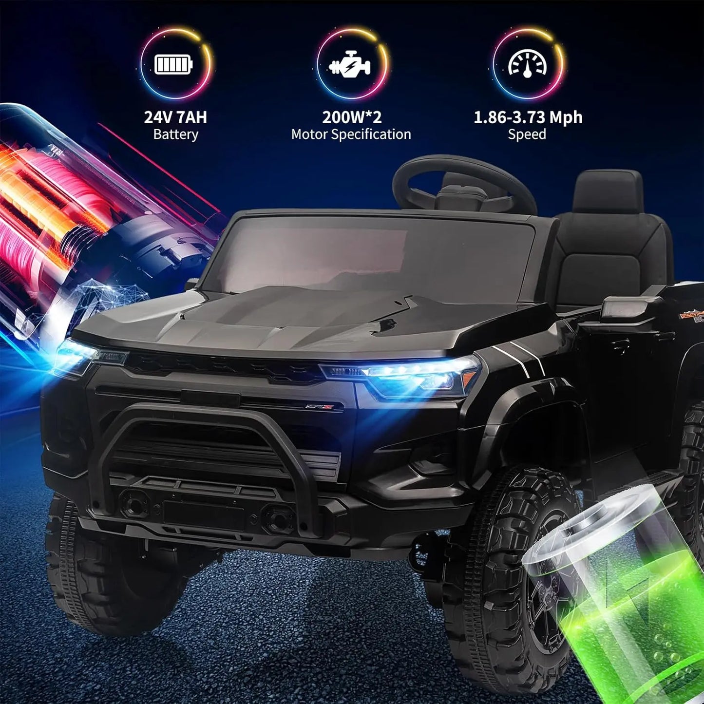 24V 2 Seater Kids Ride On Truck