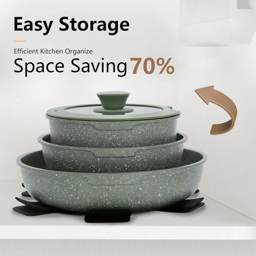 10-Piece Nonstick Cookware Set