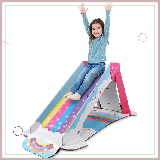 Kids Indoor Cardboard Slide