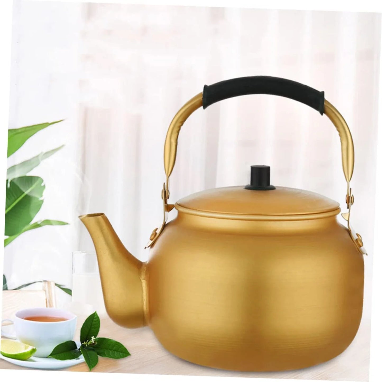 Vintage Aluminum Whistling Tea Kettle