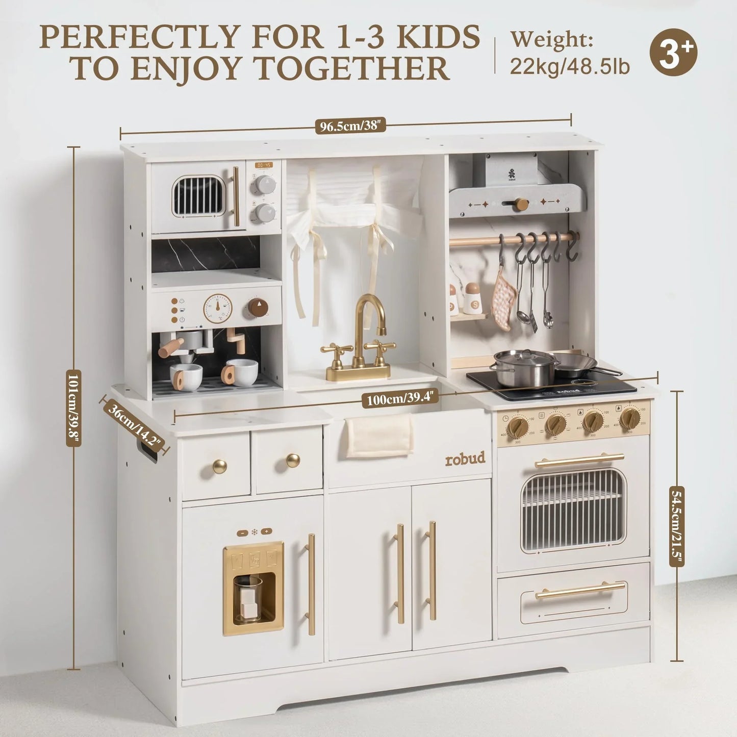 Robotime Wooden Play Kitchen Set