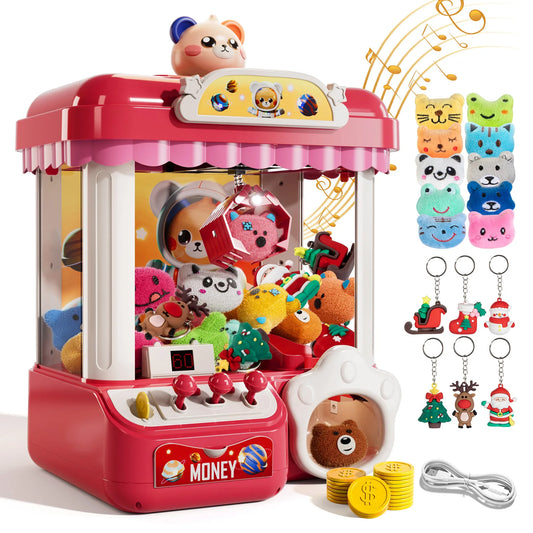 Doll Machine Claw Doll Machine Toys Kids Coin Play Game Mini Clip Doll Toys Machines Interactive Operated Birthday Gift Children