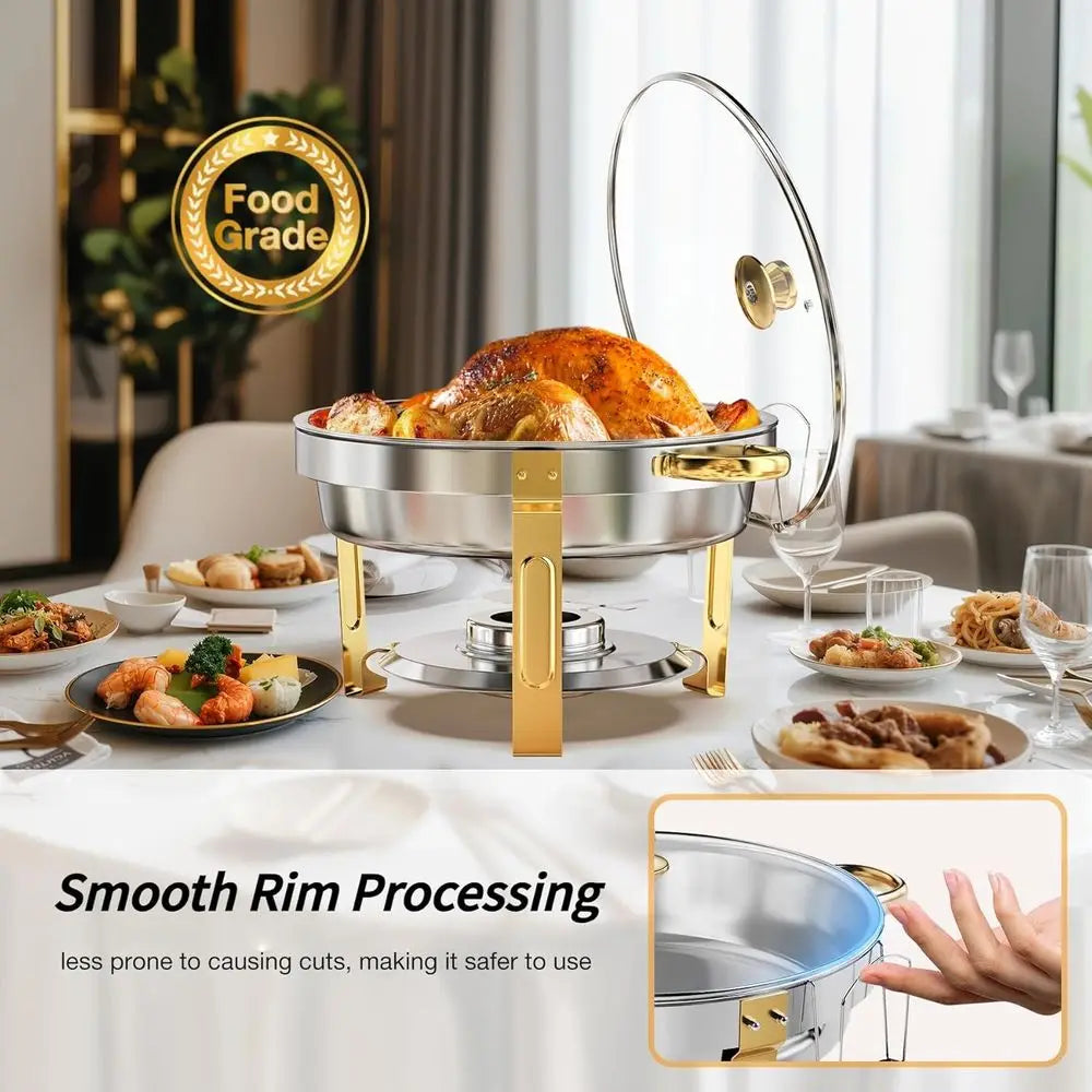 5-Qt Stainless Steel Buffet Chafing Dish