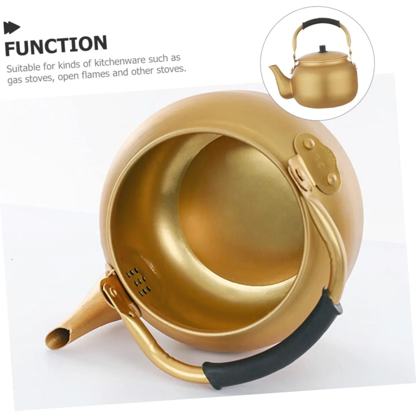 Vintage Aluminum Whistling Tea Kettle
