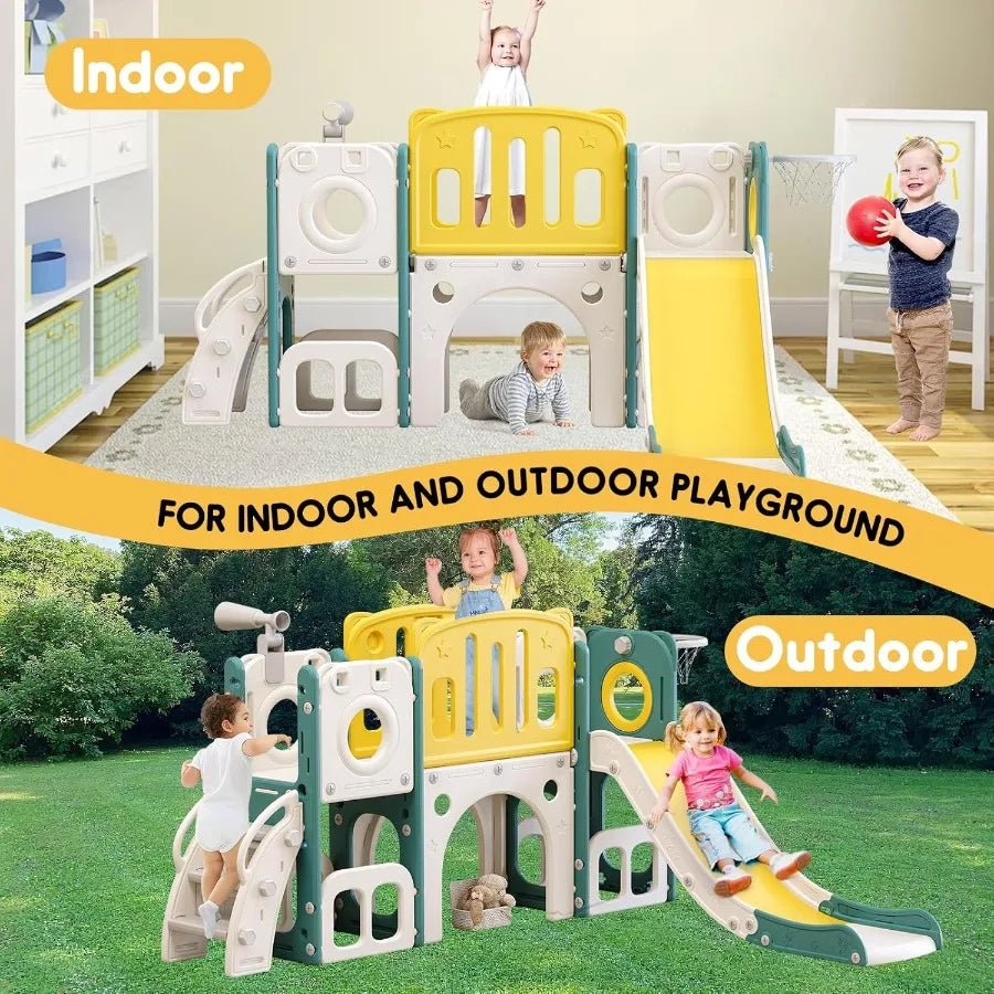 8 in 1 Toddler SlideBaby Playset